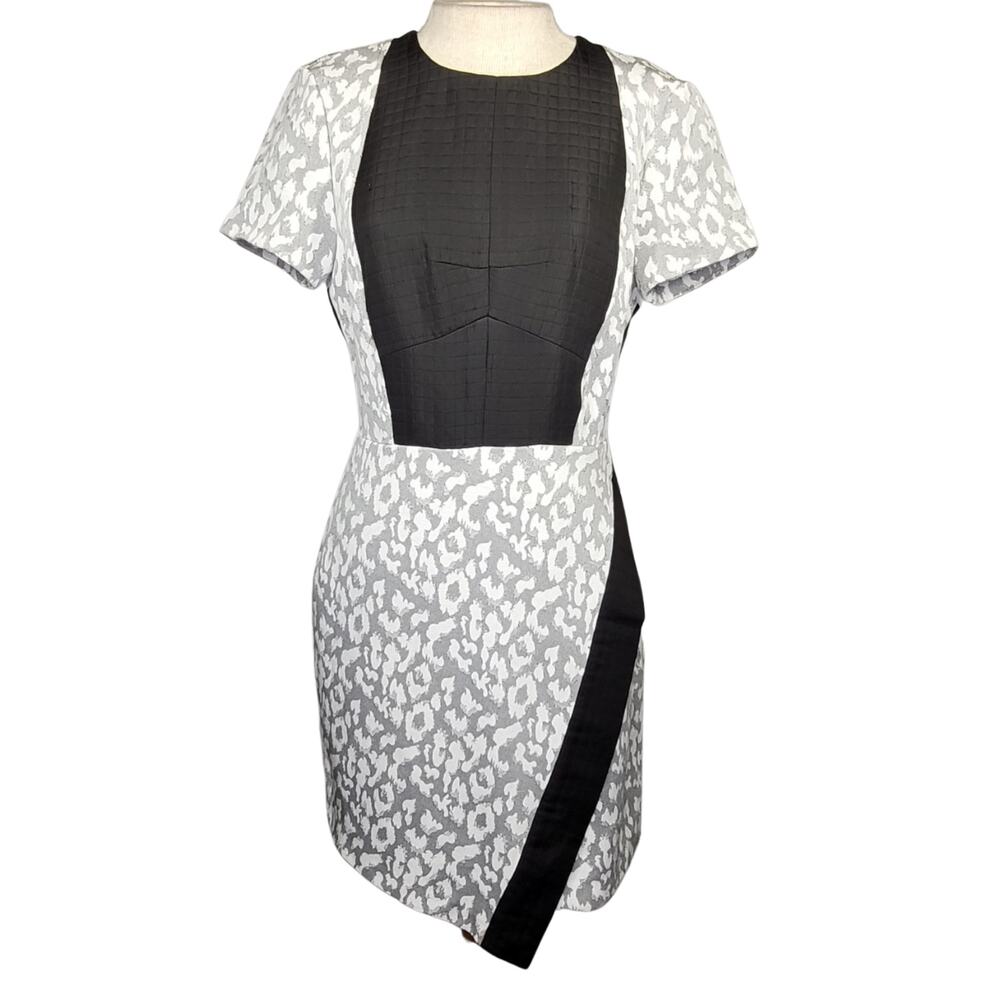 Gray and Black Bodycon Cocktail Dress Size Small